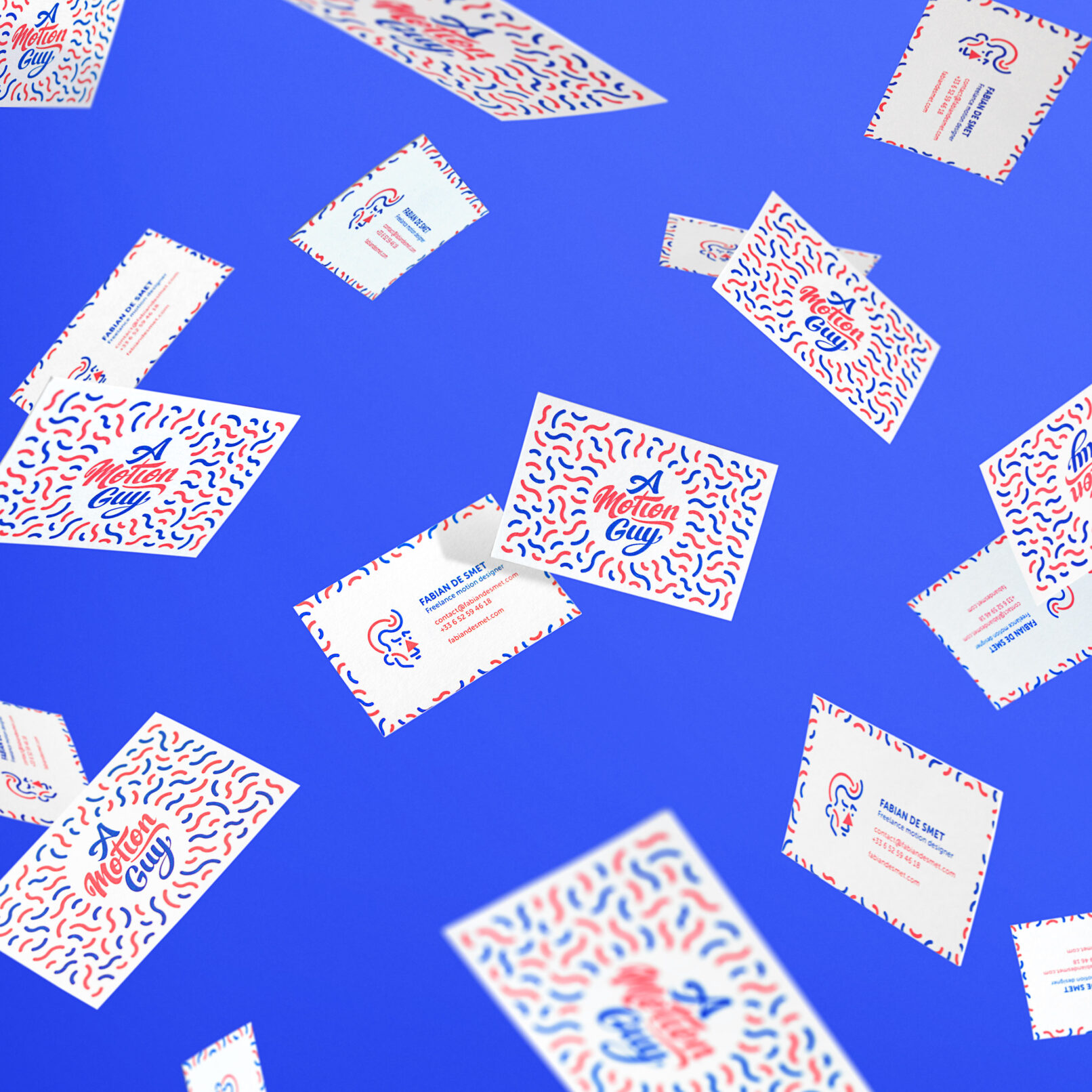 Business cards explosion