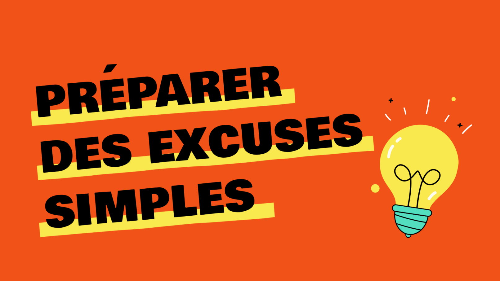 Mikado, simple excuses