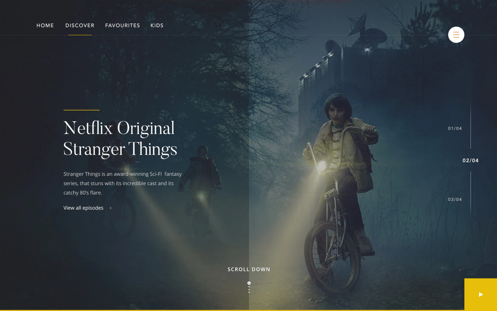 Butler font Stranger Things Netflix landing page Tom Sodoge