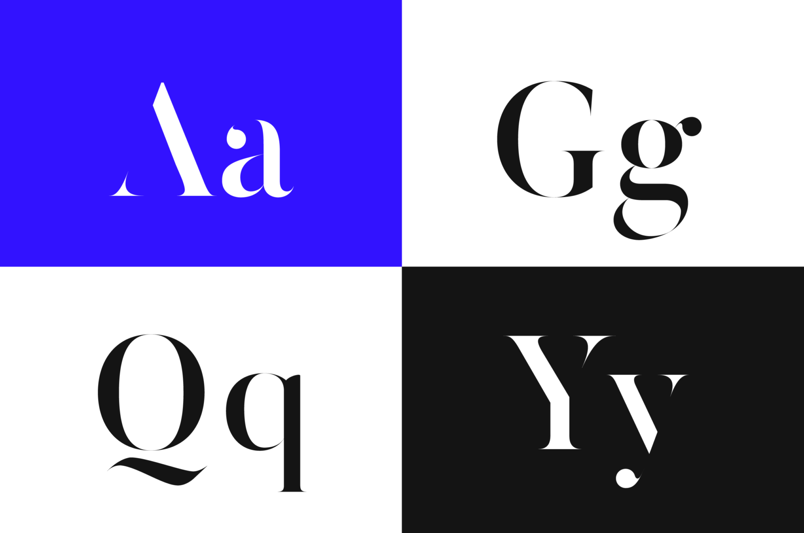 Example of uppercase and lowercase letters in a stylish stencil weight